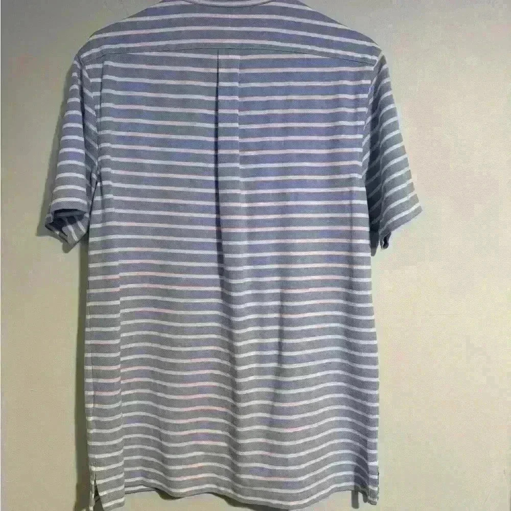 Men’s M Ralph Lauren Polo golf shirt blue/white EUC - Picture 3 of 3